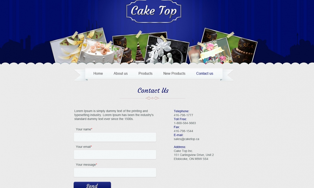 Cake Top - WebAssistStudio